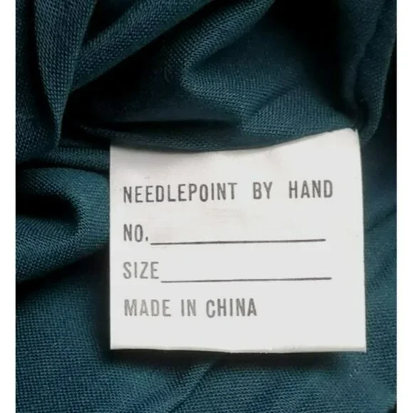 Rare Wizard Of Oz Needlepoint Christmas Stocking Wool Rainbow Dorothy Holiday 18 - Picture 9 of 14